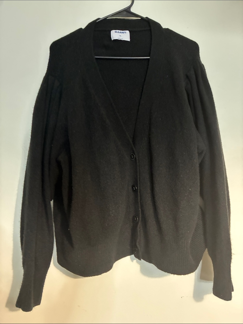 Old Navy Black Women's Button-Front Cardigan